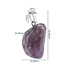 Natural AmethystPendants G-CJ0001-33C-2