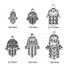 120Pcs 6 Style Tibetan Style Alloy Pendants TIBE-LS0001-01AS-3