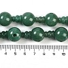 Natural Green Aventurine 3-Hole Guru Beads Strands G-H064-E07-05-5