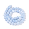 Natural White Jade Beads Strands G-I222-8mm-02-2