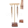 1-Tier Brass Bar Earring Organizer Display Racks ODIS-B002-03B-2