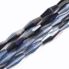 Half Electroplate Glass Beads Strands EGLA-S194-03A-D01-1