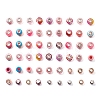 Acrylic & Resin & Polymer Clay Rhinestone European Beads FPDL-S015-04A-2