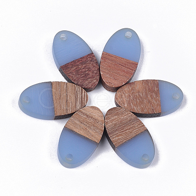 Resin & Walnut Wood Pendants RESI-S358-71A-1