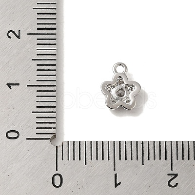 Brass Micro Pave Cubic Zirconia Pendants KK-K371-03P-1