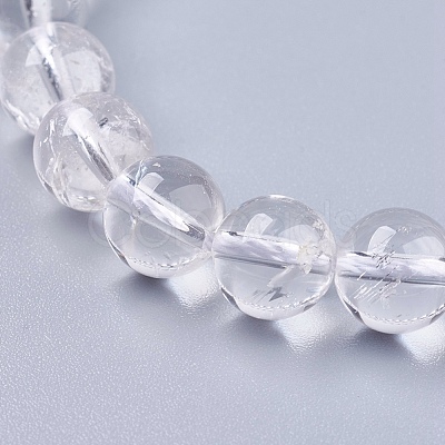 Natural Quartz Crystal Beads Strands G-R193-05-6mm-1