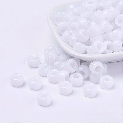 Opaque Acrylic European Beads PL338-1-1