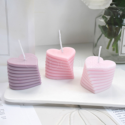 DIY Heart Candle Food Grade Silicone Molds CAND-PW0008-27-1