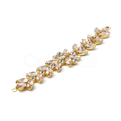 Shiny Flower Rhinestone Trim FIND-WH0050-25-1