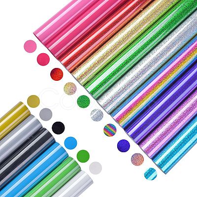 16 Sheets 16 Style Heat Transfer Vinyl Sheets DIY-SZ0003-25-1