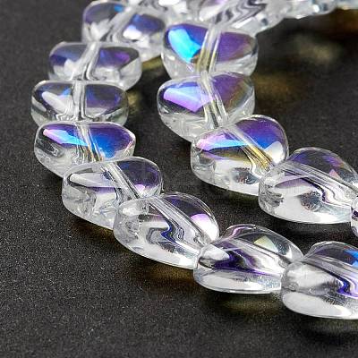 Transparent Glass Beads Strand GLAA-F112-01J-1