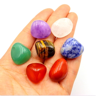 Natural Mixed Healing Stones Set for Meditation Reiki PW-WG52507-01-1