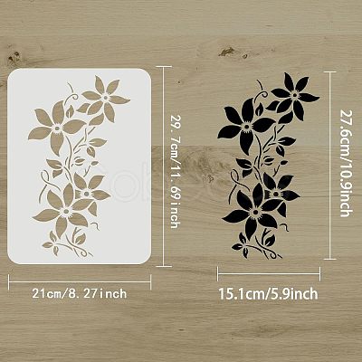 Large Plastic Reusable Drawing Painting Stencils Templates DIY-WH0202-410-1