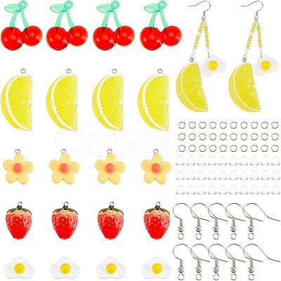 CHGCRAFT DIY Fruit Dangle Earring Making Kits DIY-CA0004-11-1