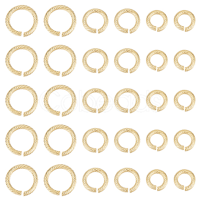 Unicraftale 30Pcs 3 Styles 304 Stainless Steel Jump Ring STAS-UN0054-61-1