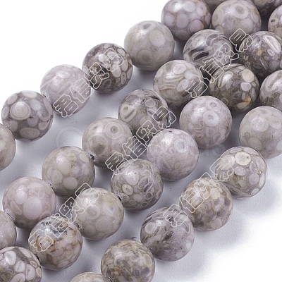 Natural Maifanite/Maifan Stone Beads Strands X-G-F353-4mm-1