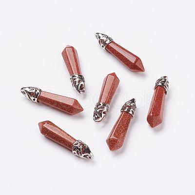 Synthetic Goldstone Pointed Pendants G-P309-09-1