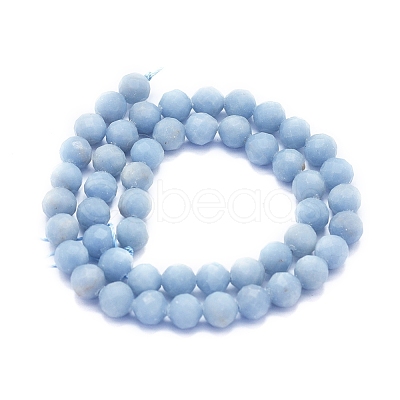 Natural Angelite Beads Strands G-E561-10-7mm-1