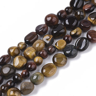 Natural Tiger Eye Beads Strands G-S363-031-1