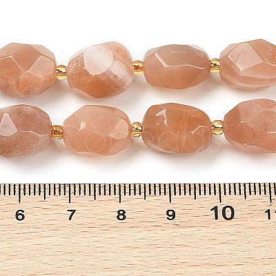 Natural Sunstone Beads Strands G-P541-A01-07-1