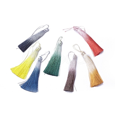 Polyester Tassel Big Pendant Decorations FIND-E018-06L-1