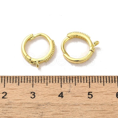 Brass Hoop Earring Findings FIND-Z039-32G-1