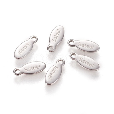 Non-Tarnish 304 Stainless Steel Charms STAS-L226-015P-1