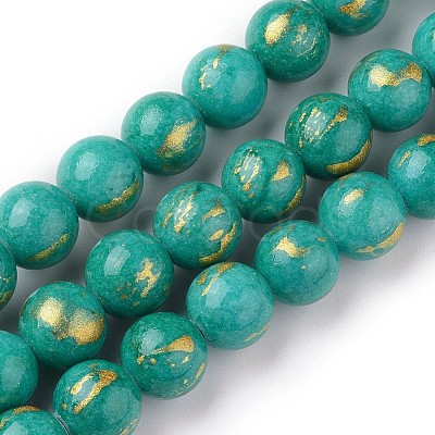 Natural Mashan Jade Beads Strands G-F670-A01-6mm-1