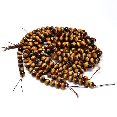 Natural Tiger Eye Beads Strands G-F173-12-6mm-1