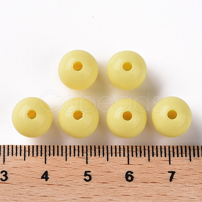 Opaque Acrylic Beads MACR-S370-C10mm-A10-1