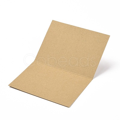 Kraft Paper Thank You Greeting Cards X-DIY-F120-01E-1