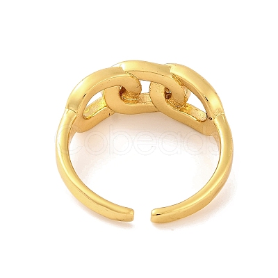 Brass Open Cuff Rings RJEW-U009-21G-1