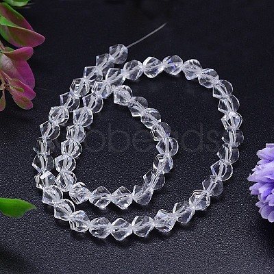 Faceted Polyhedron Imitation Austrian Crystal Bead Strands G-M183-10mm-01A-1