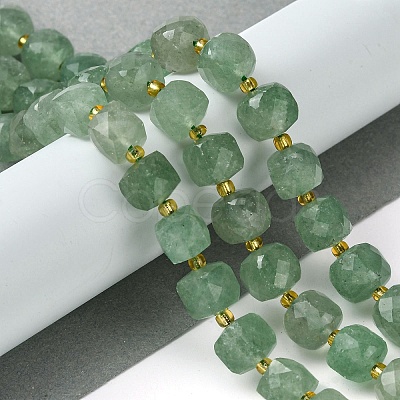 Natural Green Strawberry Quartz Beads Strands G-Q010-A20-01-1