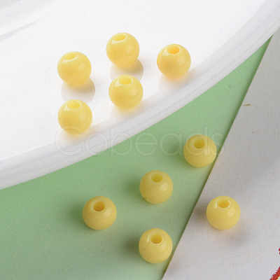 Opaque Acrylic Beads MACR-S370-C6mm-SS2105-1