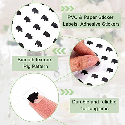 PVC & Paper Sticker Labels DIY-WH0374-67A-1