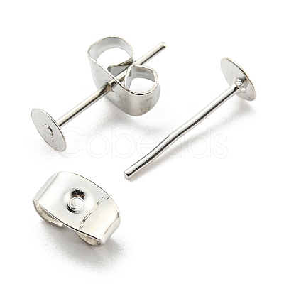 Iron Stud Earring Findings IFIN-Q001-01A-P-1