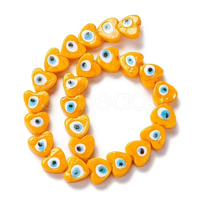 Handmade Evil Eye Lampwork Beads LAMP-F021-02F-1