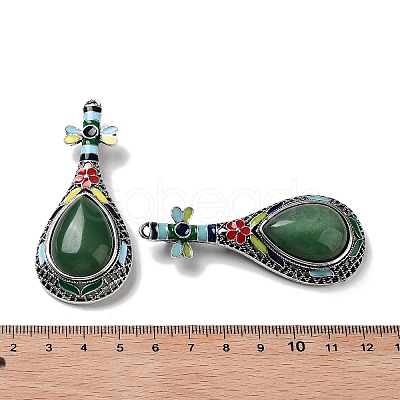 Tibetan Style Alloy Brooches JEWB-A021-04AS-04-1