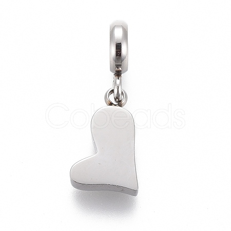 304 Stainless Steel Charms STAS-F259-025P-1