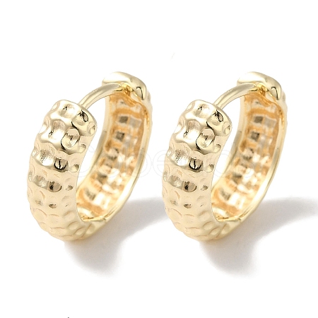 Ring Brass Hoop Earrings for Women EJEW-U008-02G-1