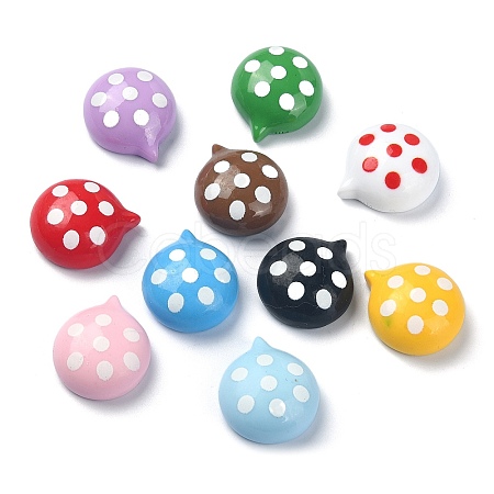Opaque Resin Decoden Cabochons CRES-M031-02-1