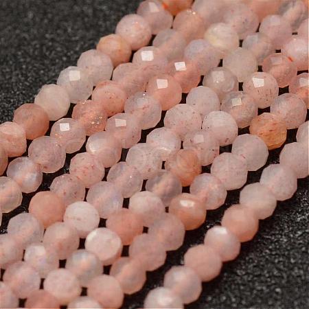 Natural Sunstone Beads Strands G-K182-2mm-12-1