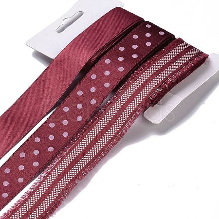 Polyester & Polycotton Ribbons Sets SRIB-P022-01F-16-1