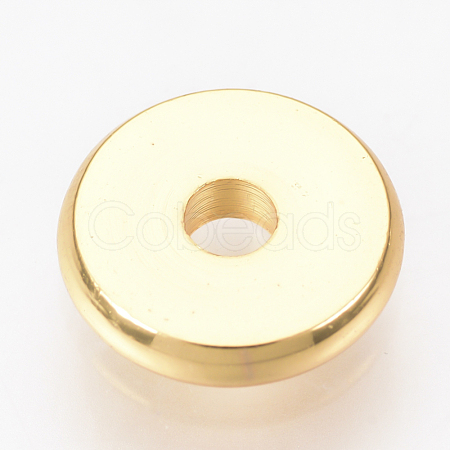 Brass Spacer Beads X-KK-Q738-6mm-04G-1