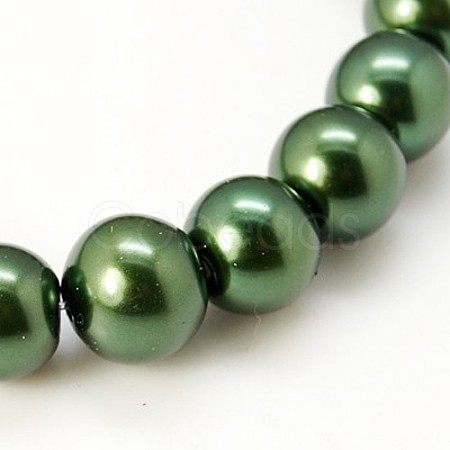 Glass Pearl Round Loose Beads For Jewelry Necklace Craft Making X-HY-6D-B59-1