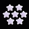 Flocky Acrylic Beads, Bead in Bead, Star, Lilac, 18.5x20x12mm, Hole: 2.8mm