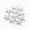 Tarnish Resistant 201 Stainless Steel Pendants, Star, Stainless Steel Color, 20x18.5x0.5mm, Hole: 1.6mm