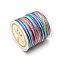 Chinlon Cord, Round, Colorful, 0.08cm, 50m/roll