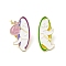 Alloy Brooches, Enamel Pins, for Backpack Cloth, Cat Shape, 30x18x1.5mm & 30x14x1.5mm, Pin:1mm, 2pcs/set